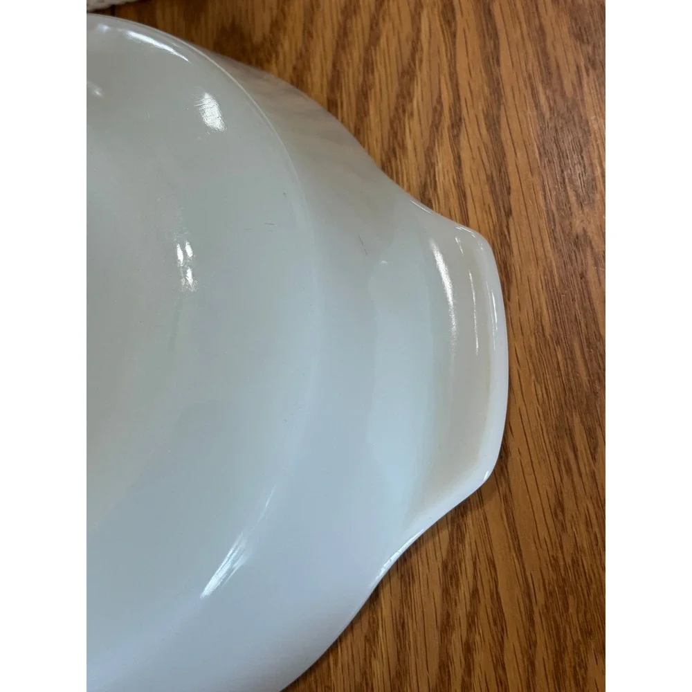 Anchor Hocking Fire-King‎ Blue Cornflower Milk Glass Casserole Dish 1.5 Qt 437